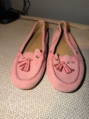 Talbots Pink Suede Tassel Loafers